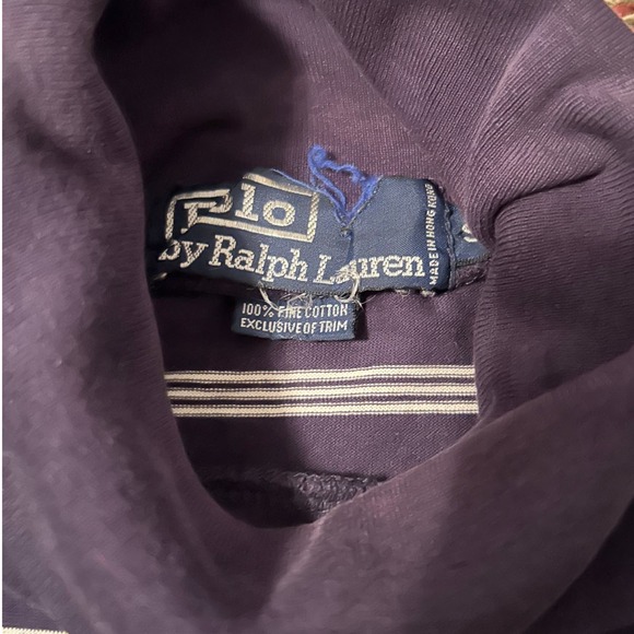 1990s Ralph Lauren Polo Cotton Stripe Turtleneck Shirt Preppy / Women’s Small * - Picture 4 of 4